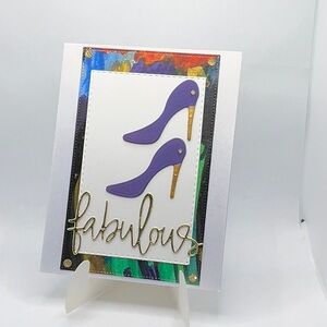 Elegant High Heel Silhouette Greeting Card